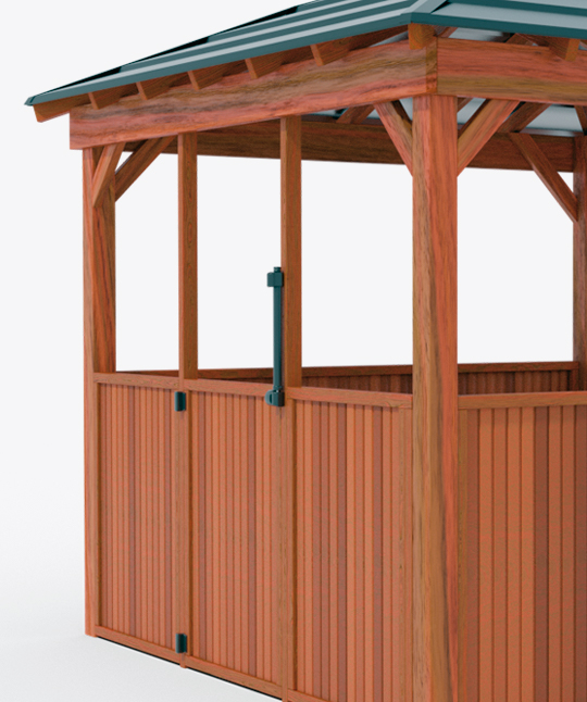 Gazebo Timber Fencing